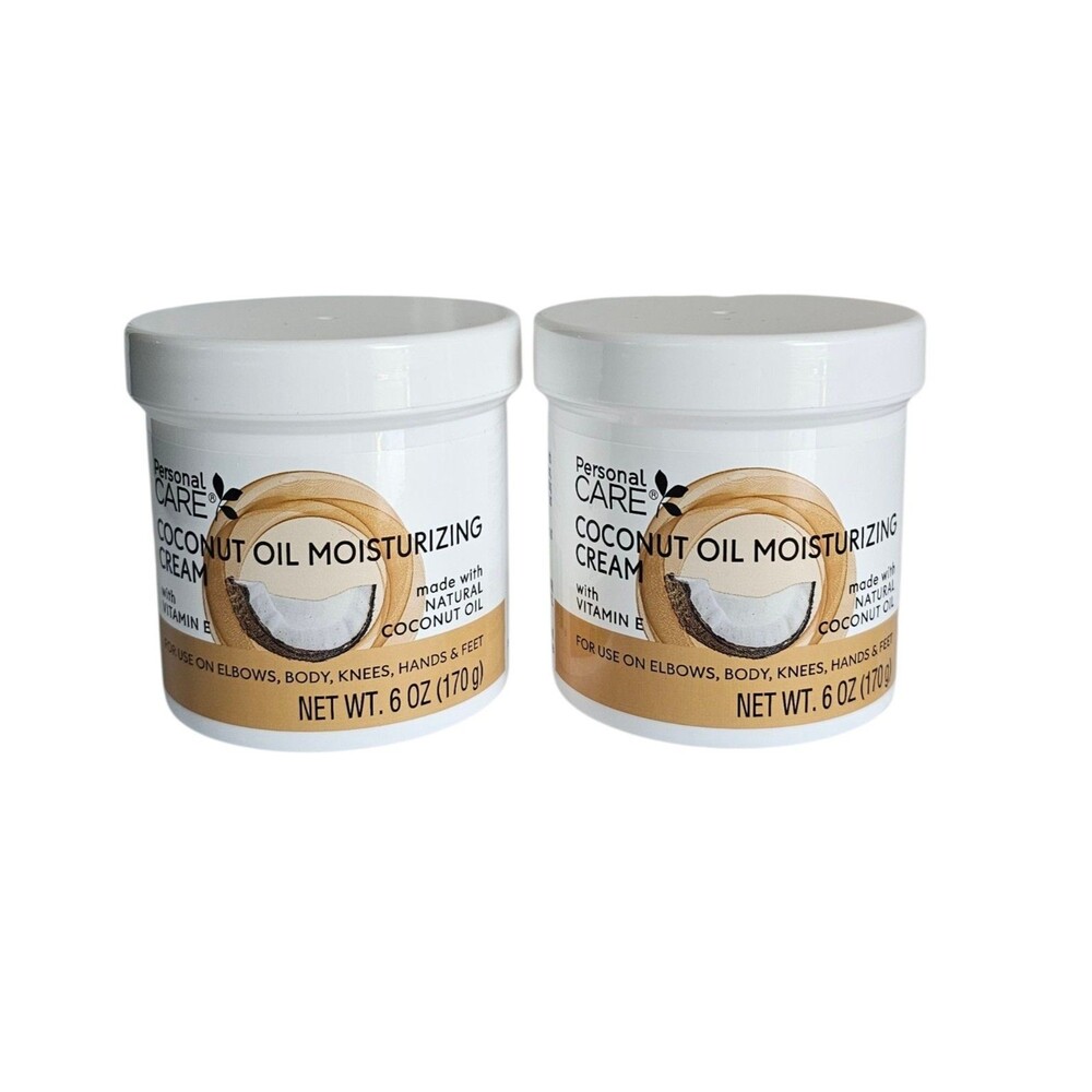 Personal Care Coconut oil Moisturizing Cream with Vitamin E  6oz ~2pk